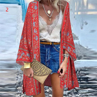 Kimono Cardigan Bohème "Sakura Bloom"