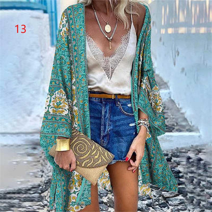 Kimono Cardigan Bohème "Sakura Bloom"