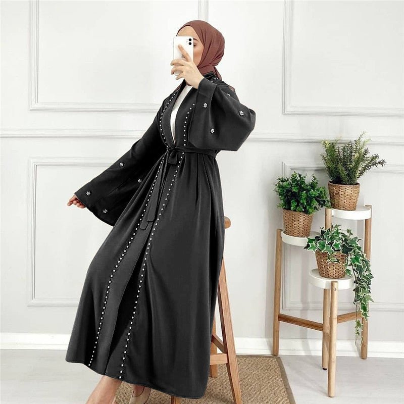 Kaftan Soraia abaya marocaine - détail finitions