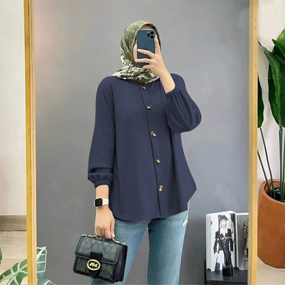 Chemise Aura plissée - coupe ample buste 115cm