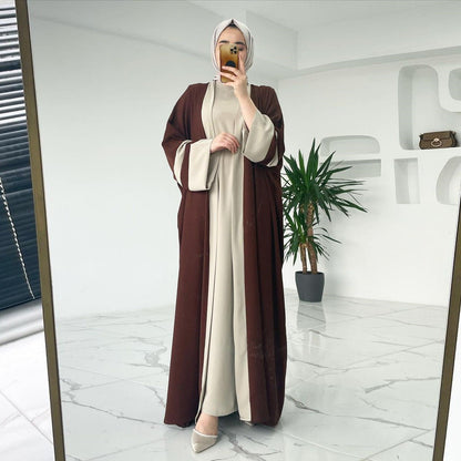 Ensemble Abaya 2 Pièces Serenity | Lin Premium & Mode Modeste