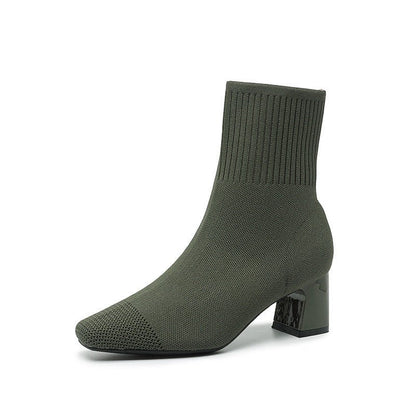 Bottines RIVA | L'Élégance Chaussette à Talon