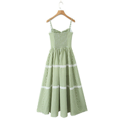 Robe longue Louise vichy estivale OnFleek