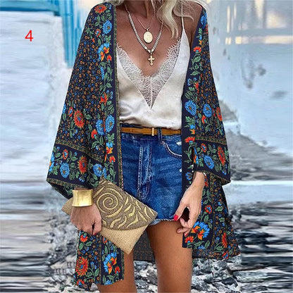 Kimono Cardigan Bohème "Sakura Bloom"