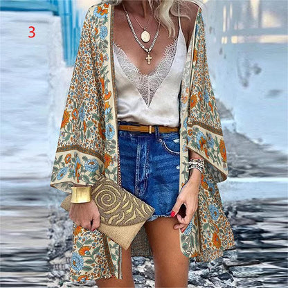 Kimono Cardigan Bohème "Sakura Bloom"