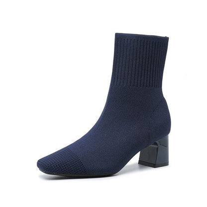 Bottines Riva style chaussette - vue portée