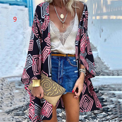 Kimono Cardigan Bohème "Sakura Bloom"