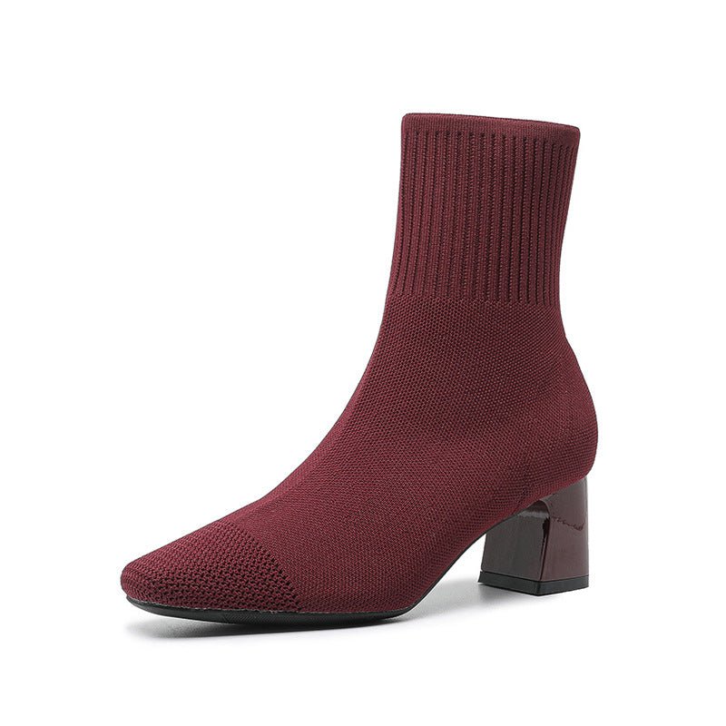Bottines RIVA | L'Élégance Chaussette à Talon