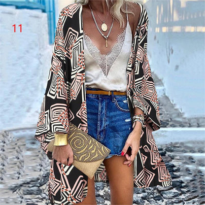 Kimono Cardigan Bohème "Sakura Bloom"