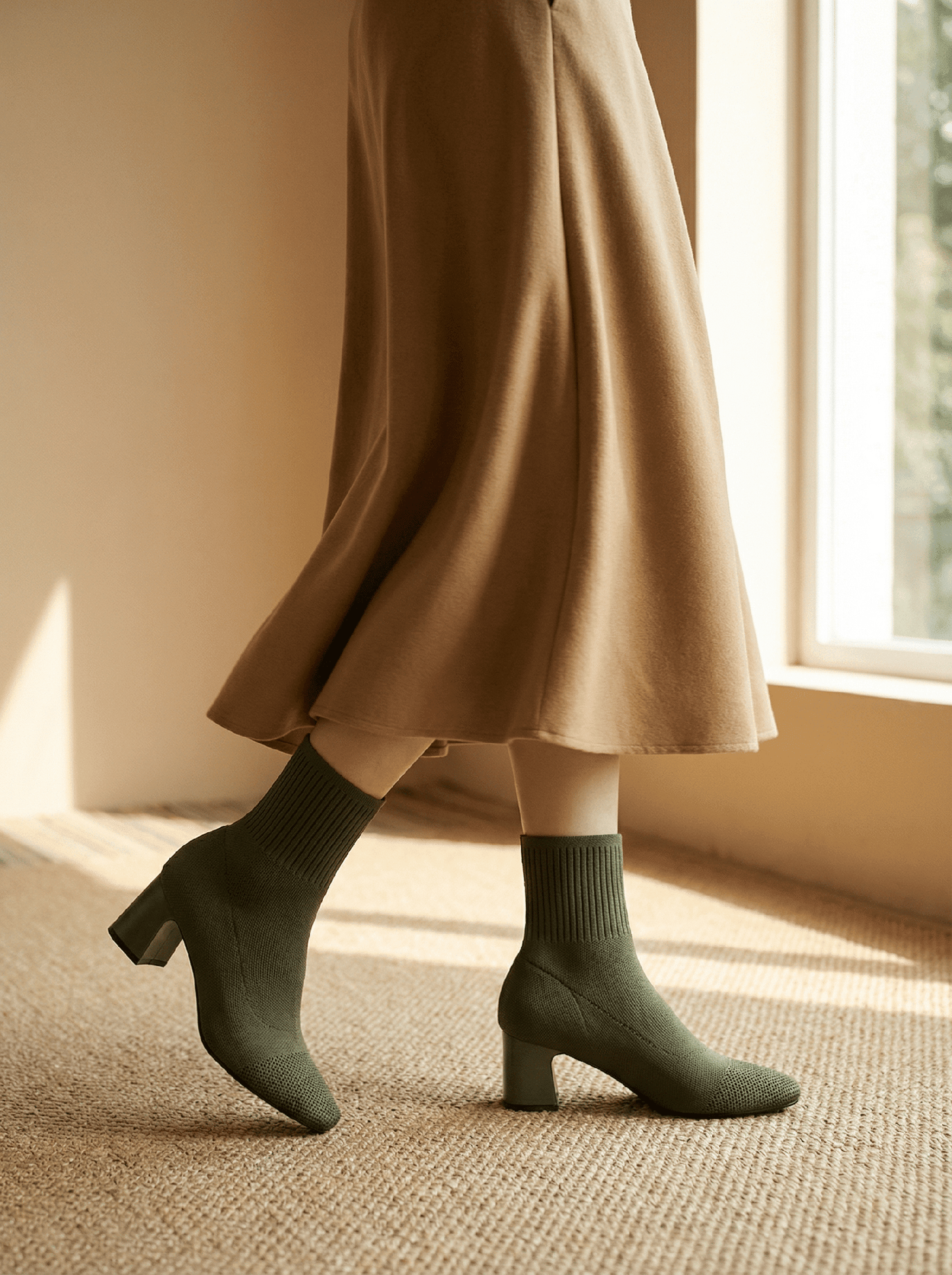 Bottines RIVA | L'Élégance Chaussette à Talon