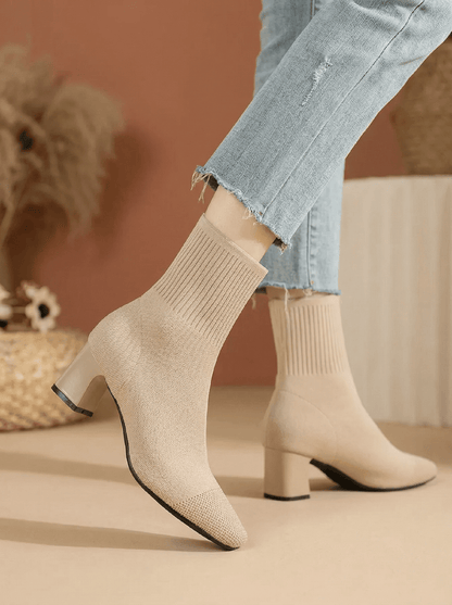 Bottines RIVA | L'Élégance Chaussette à Talon