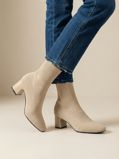 Bottines RIVA | L'Élégance Chaussette à Talon