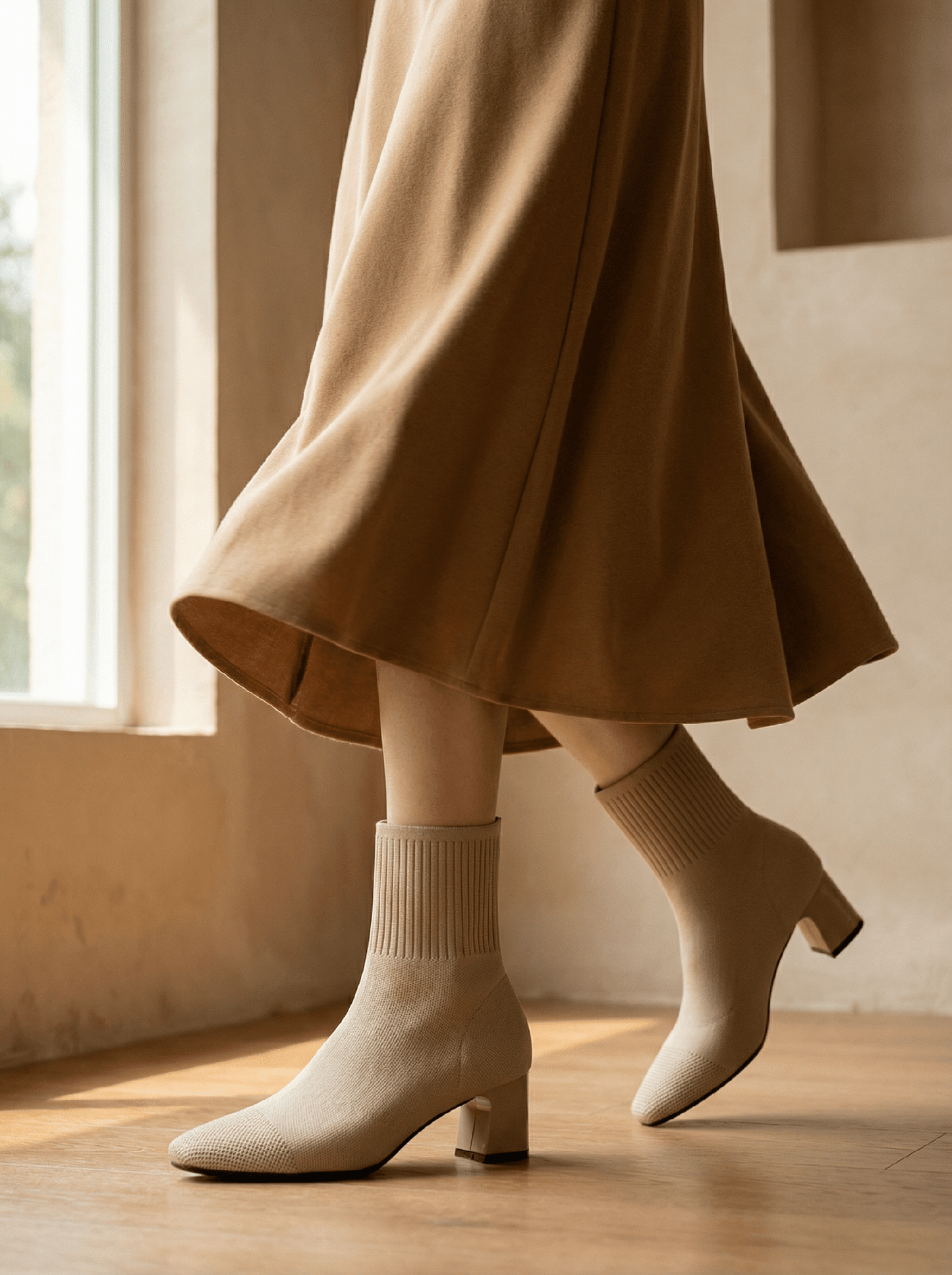 Bottines RIVA | L'Élégance Chaussette à Talon