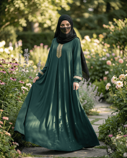 Abaya Inaya - coupe ample tissu fluide vue portée