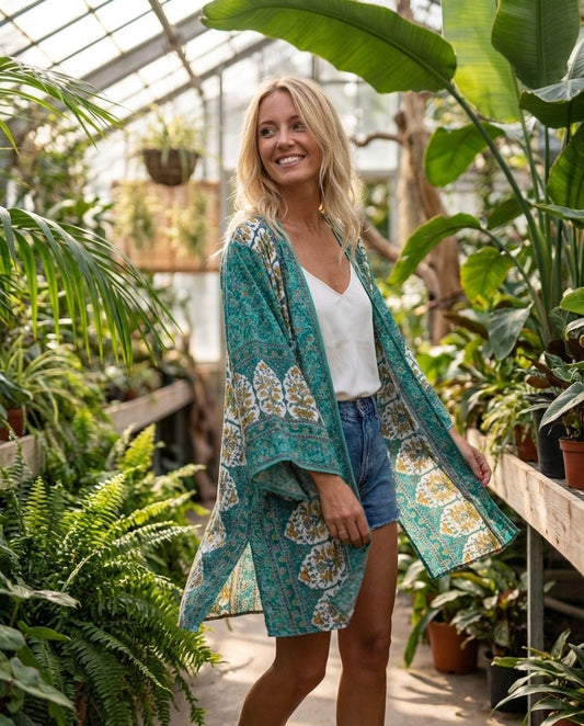 Kimono cardigan bohème Sakura Bloom OnFleek