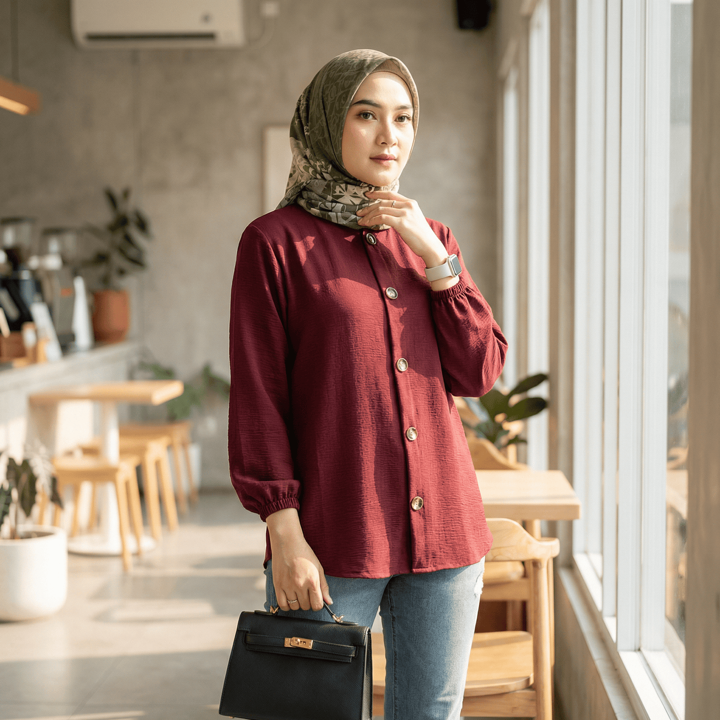 Chemise AURA | L'Essentielle en Ice Silk Plissé - OnFleek