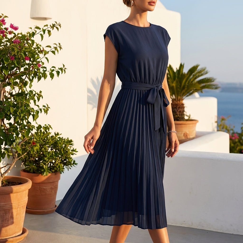 Robe Séraphine OnFleek - jupe plissée mi-mollet