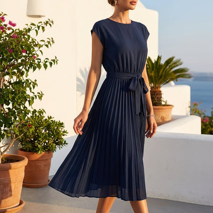Robe Séraphine OnFleek - jupe plissée mi-mollet