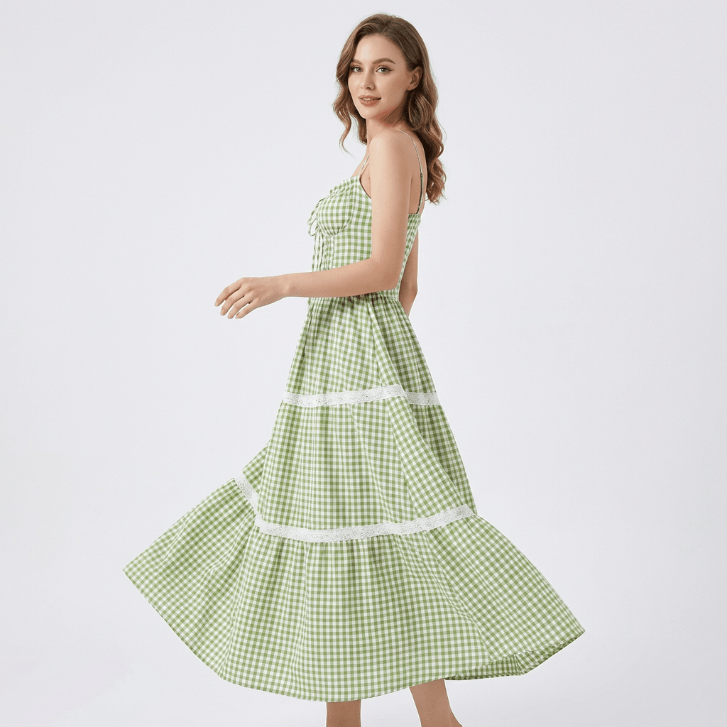 Robe Louise OnFleek - motif vichy bohème