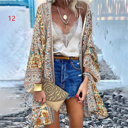 Kimono Cardigan Bohème "Sakura Bloom"