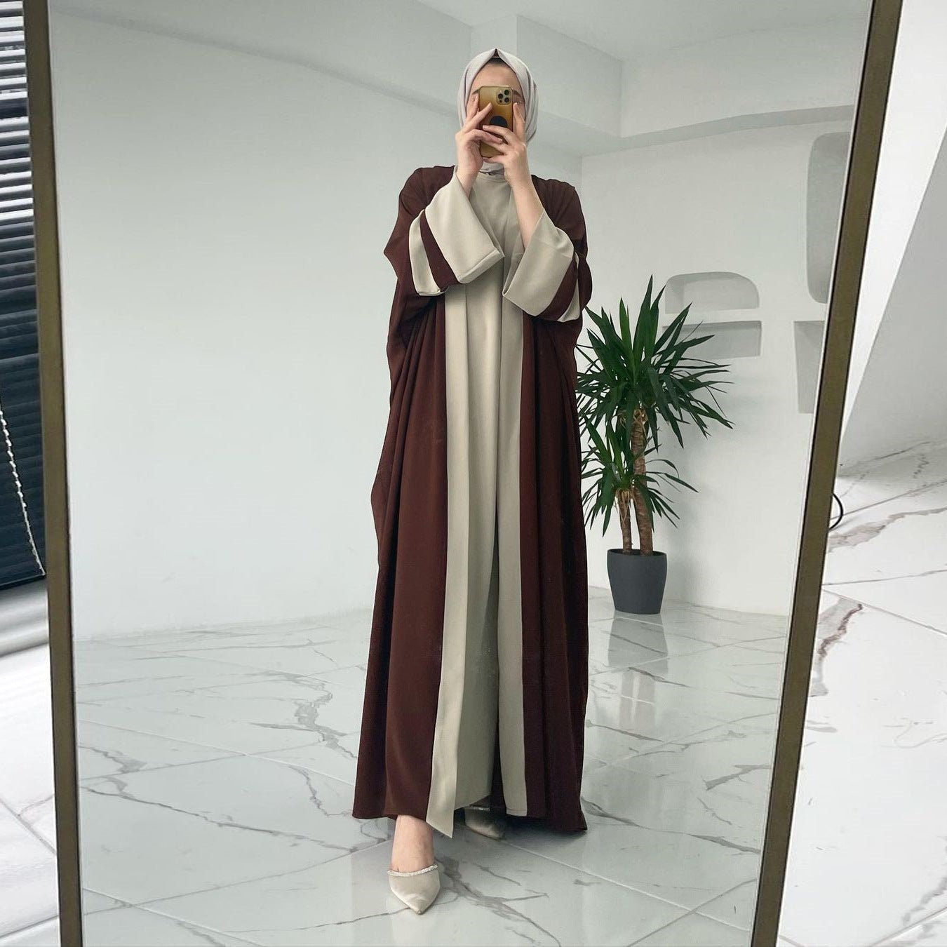 Ensemble Abaya 2 Pièces Serenity | Lin Premium & Mode Modeste