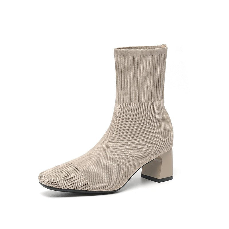 Bottines Riva chaussette à talon élégantes OnFleek
