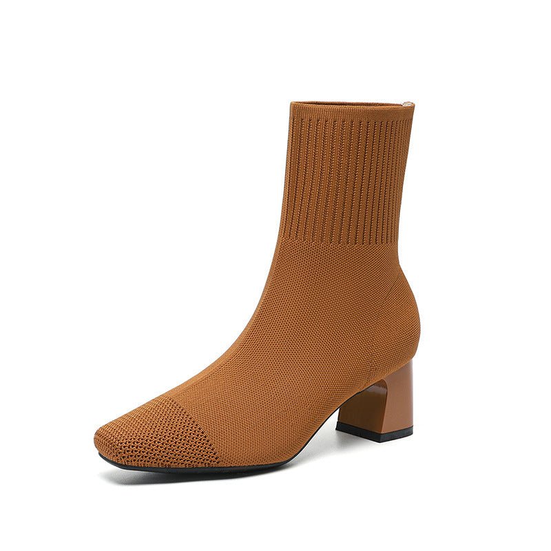 Bottines RIVA | L'Élégance Chaussette à Talon