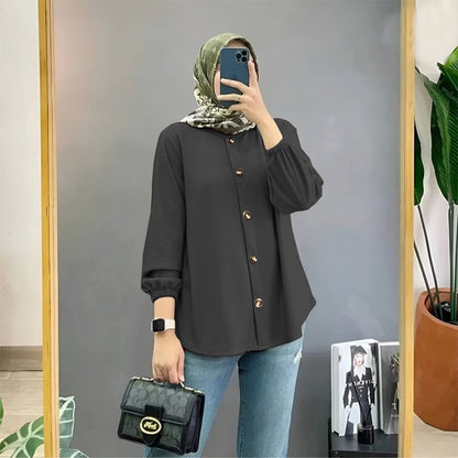 Chemise AURA | L'Essentielle en Ice Silk Plissé - OnFleek