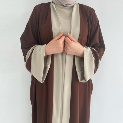 Ensemble Abaya 2 Pièces Serenity | Lin Premium & Mode Modeste