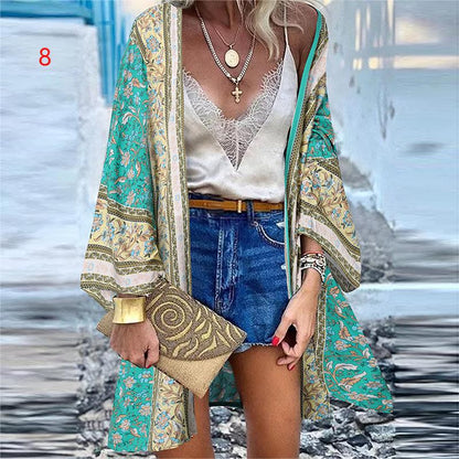 Kimono Cardigan Bohème "Sakura Bloom"