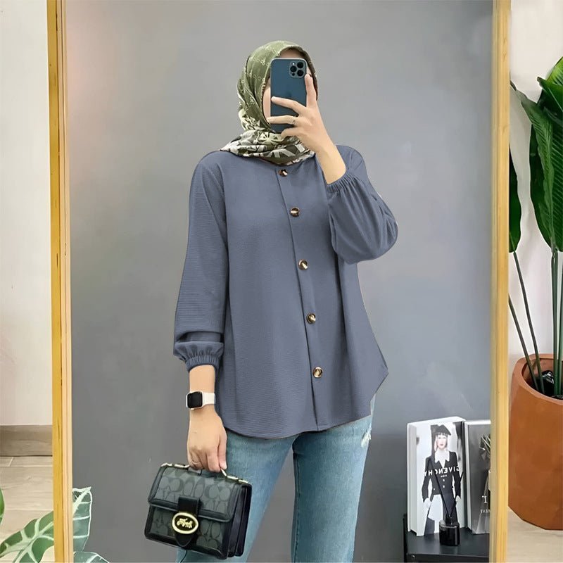 Chemise AURA | L'Essentielle en Ice Silk Plissé - OnFleek