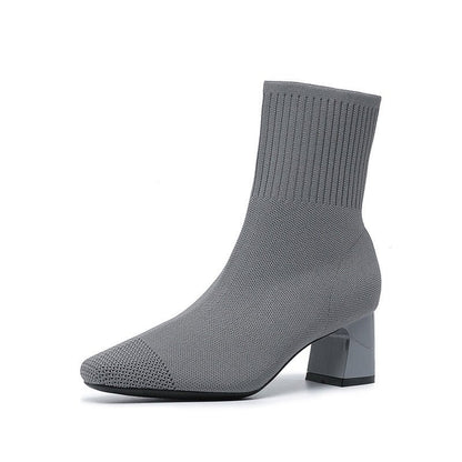 Bottines RIVA | L'Élégance Chaussette à Talon